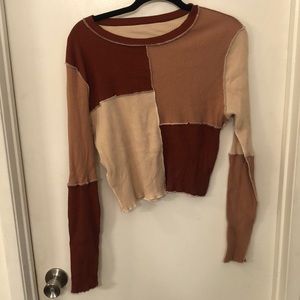 Color Block Long Sleeve Tee